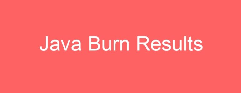 Java Burn Results