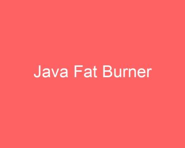 Java Fat Burner