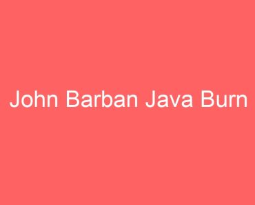 John Barban Java Burn