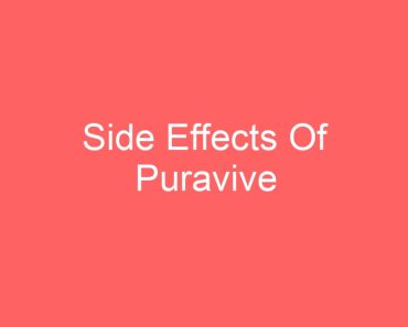 Side Effects Of Puravive