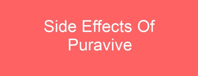 Side Effects Of Puravive